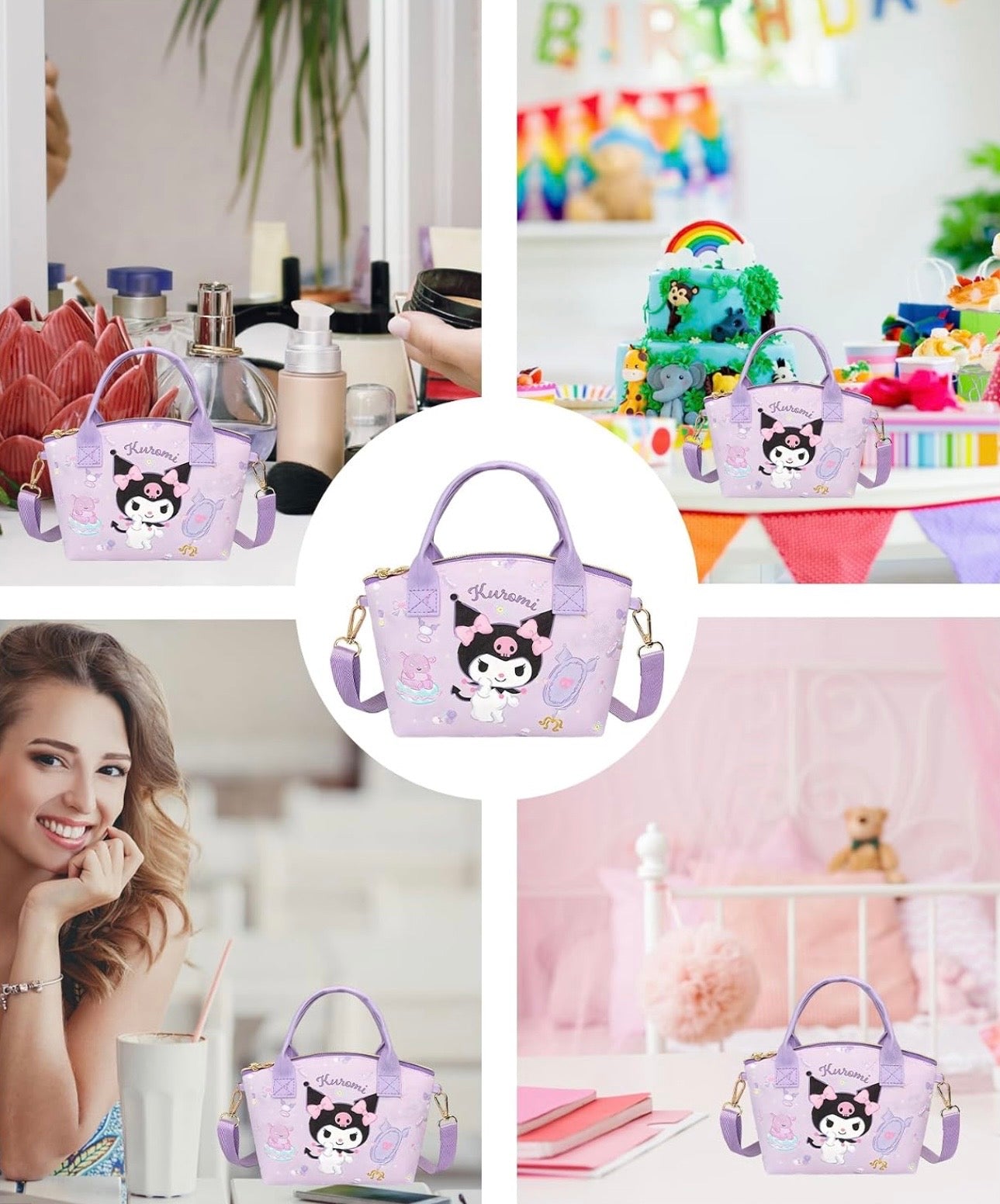 Cartera de Cuero PU Kuromi