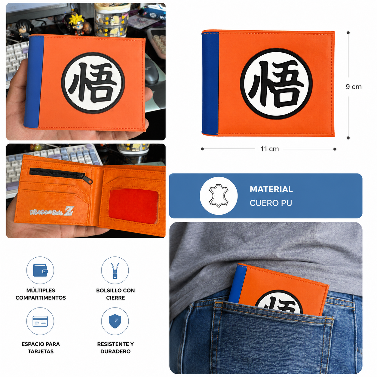 Billetera Dragon Ball Z Cuero PU