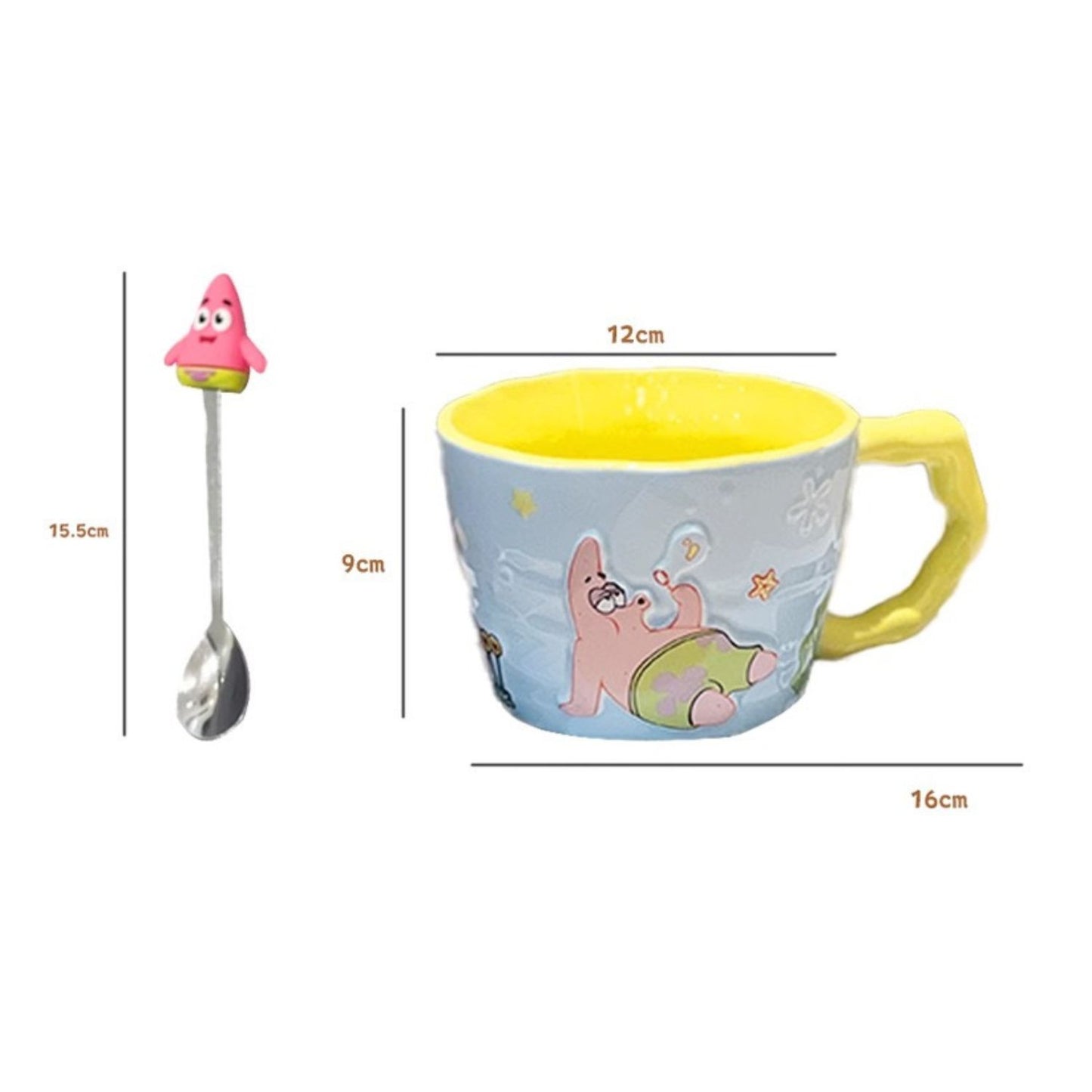 Taza de Cerámica Patricio Estrella 3D – 500 ml