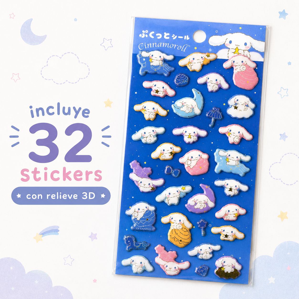 Set de Stickers Cinnamoroll Sanrio Japón