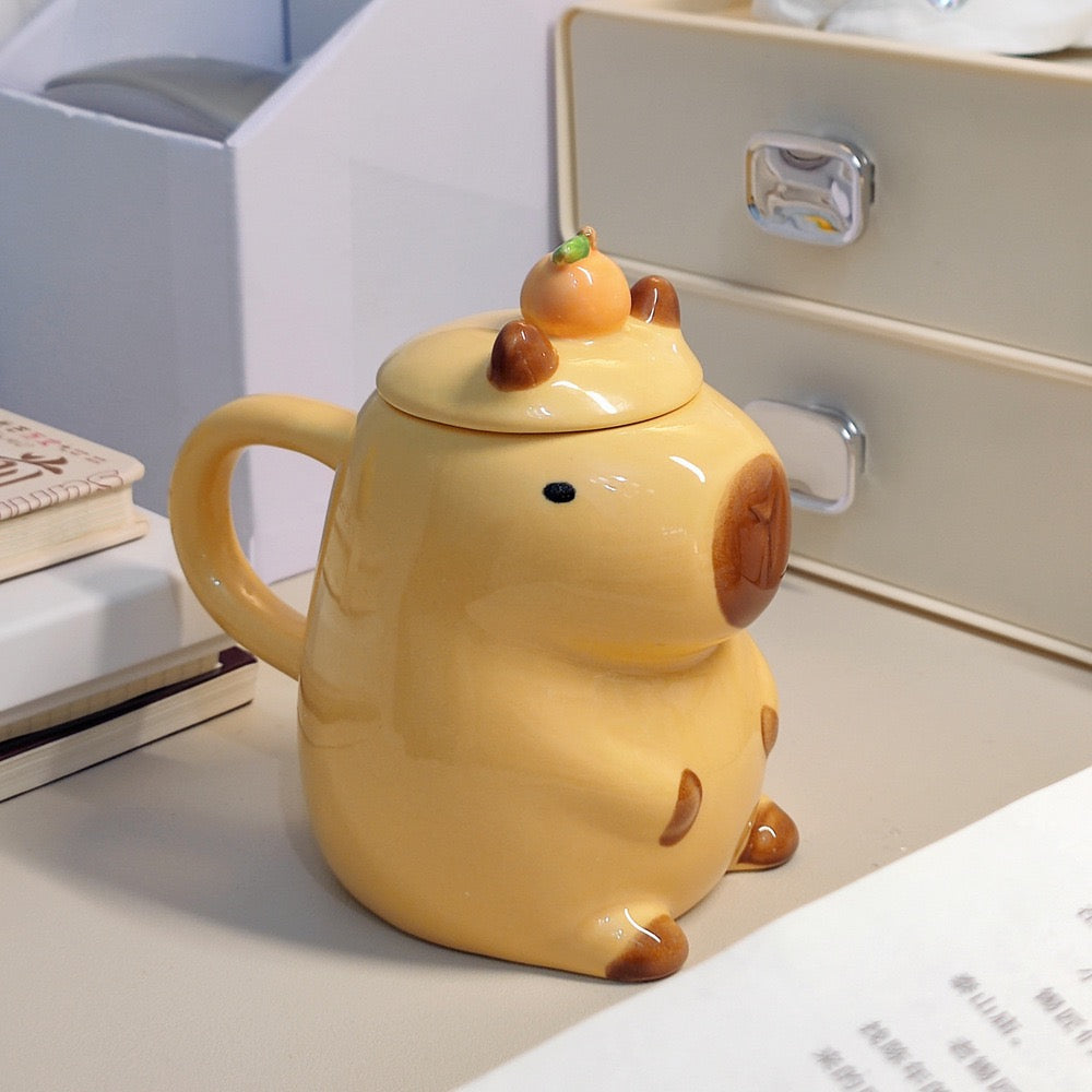 Taza Mug de Cerámica Capibara – 450 ml