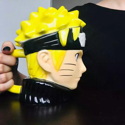 Taza Mug Naruto 3D de Cerámica con Tapa – 350 ml