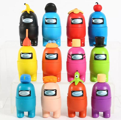 Set de 12 Muñecos Among Us de 7 cm