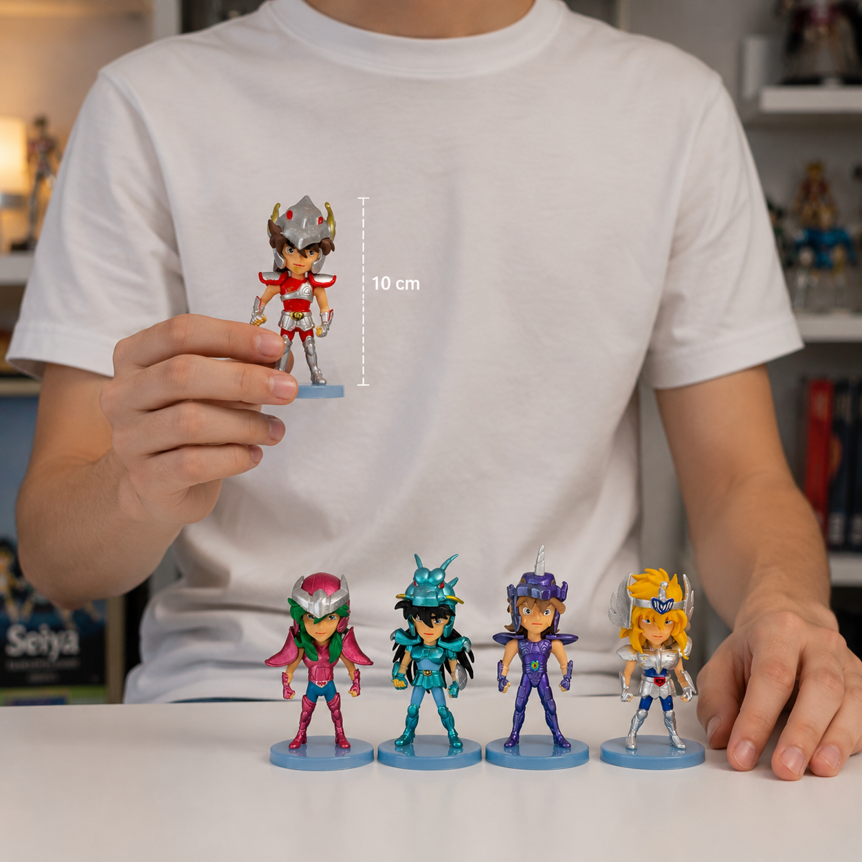 Colección Caballeros del Zodíaco Chibi 6 Piezas 10 cm
