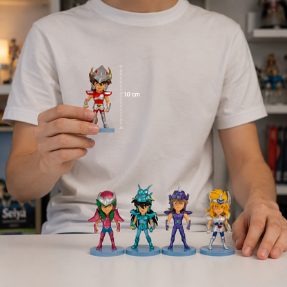 Colección Caballeros del Zodíaco Chibi 6 Piezas 10 cm