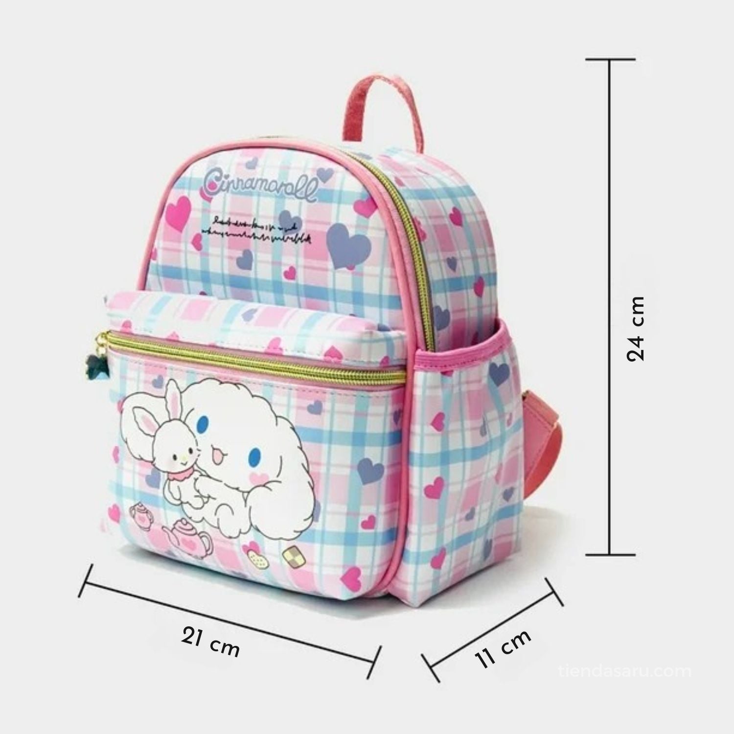 Mini Mochila Cinnamoroll Kawaii A5 de Cuero PU