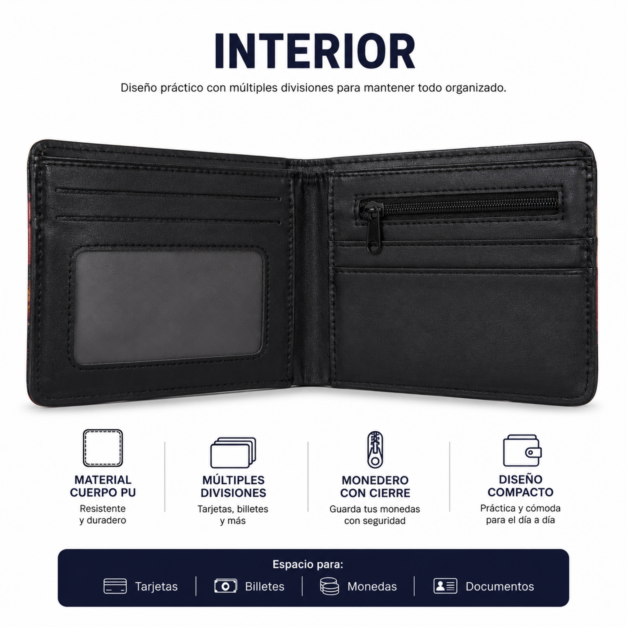Billetera Bluelock Cuero PU