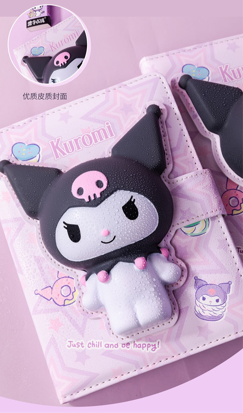 cuaderno sanrio kuromi squishy