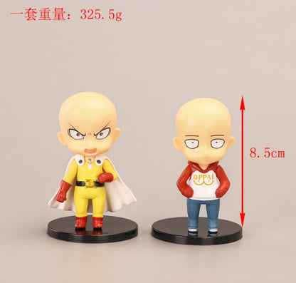 Set de 5 Figuras Anime One Punch Man Estilo Chibi PVC