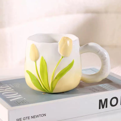 Taza de Cerámica Tulipán 450 ml