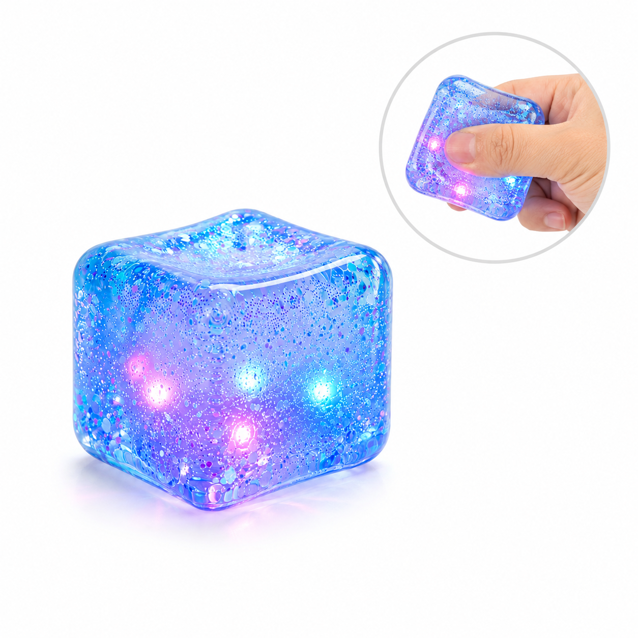 Squishy Cubo con Luces LED