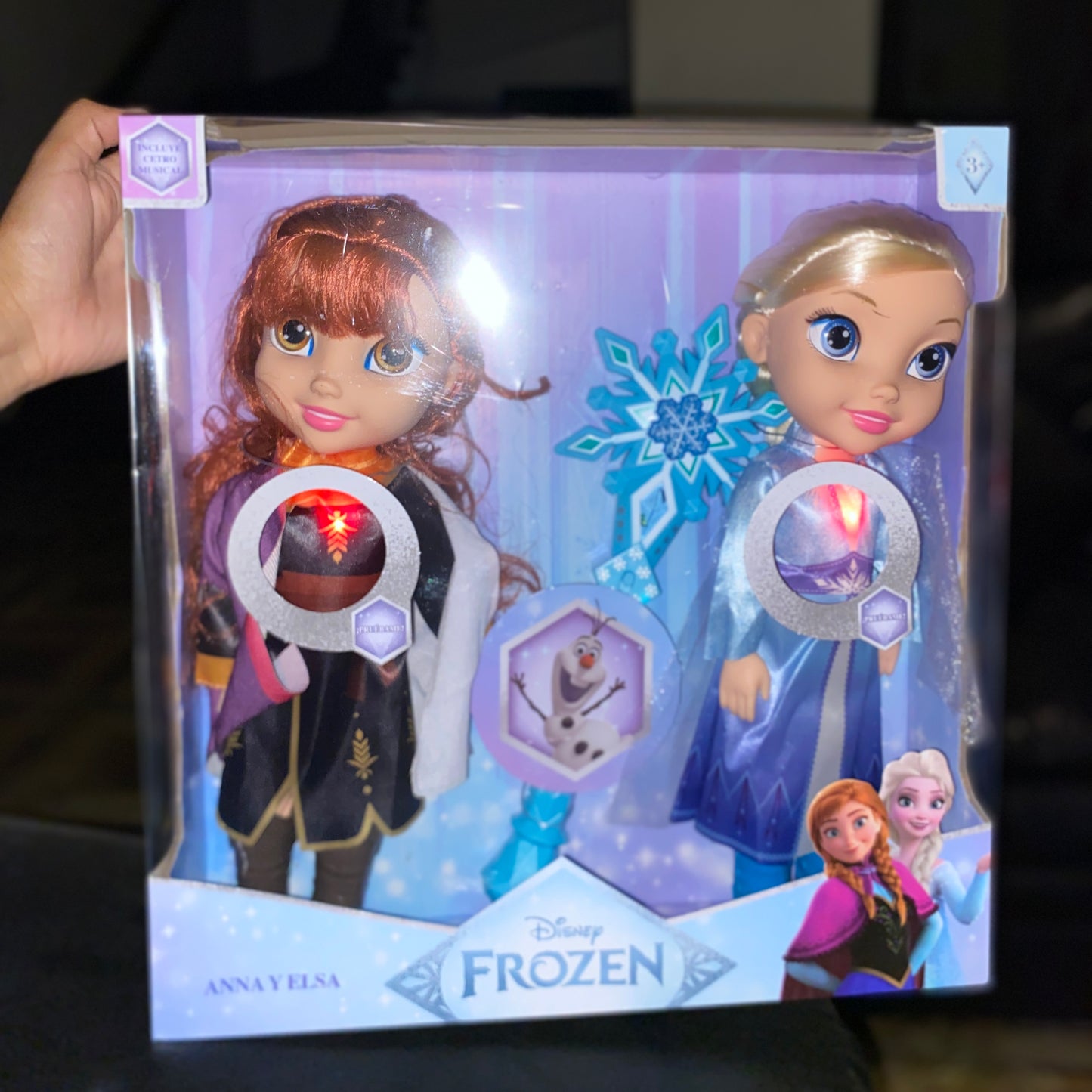Set of 2 Frozen Elsa and Anna Dolls with Scepter – Musical