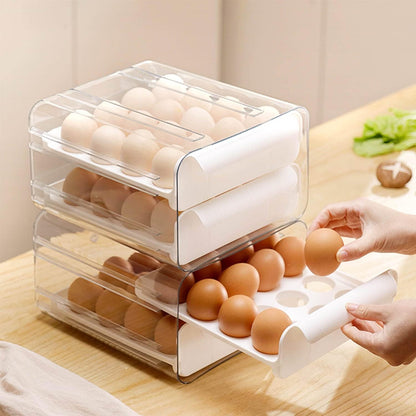 ACRYLIC EGG ORGANIZER WITH CAPACITY FOR 32 UNITS