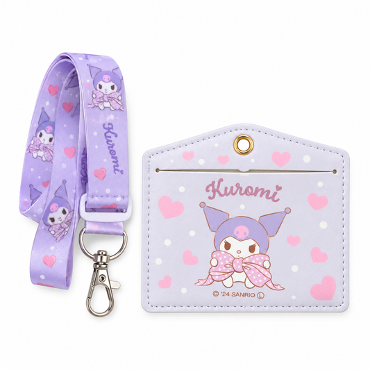 Porta Credencial + Lanyard Kuromi