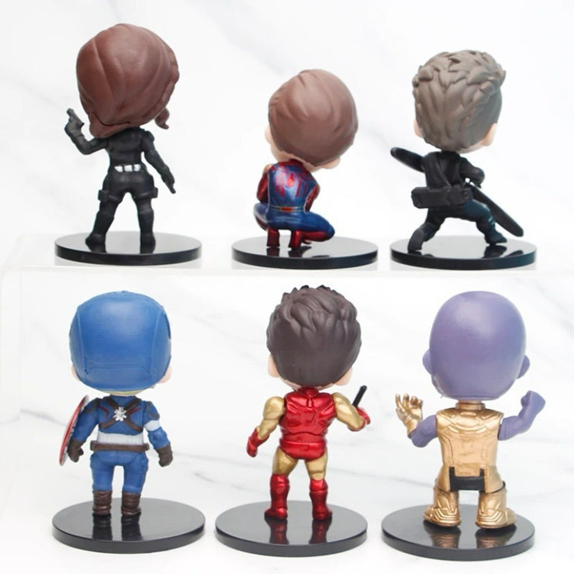 Set de 6 Figuras de Acción Avengers PVC 8 cm