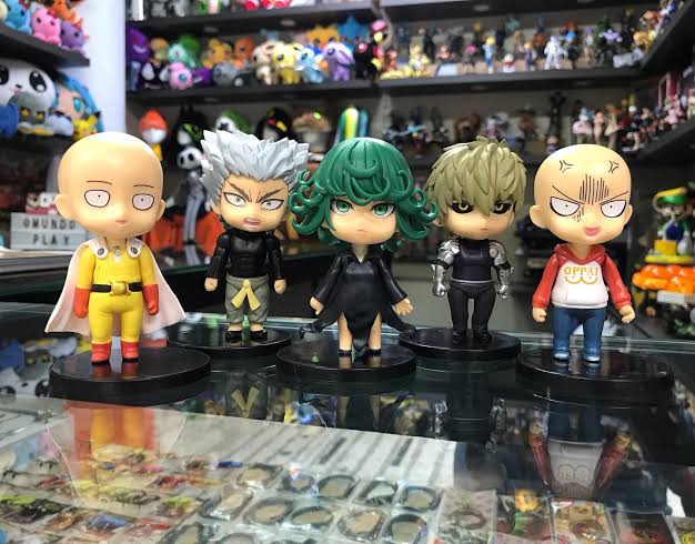 Set de 5 Figuras Anime One Punch Man Estilo Chibi PVC