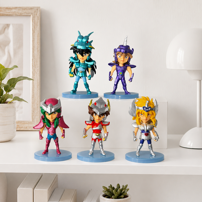 Colección Caballeros del Zodíaco Chibi 6 Piezas 10 cm