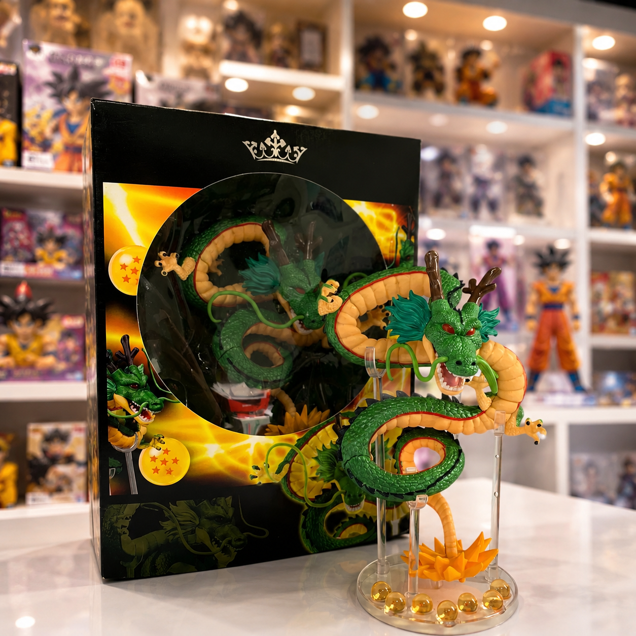 Figura Coleccionable Shenlong Dragon Ball Z con Base 21 cm