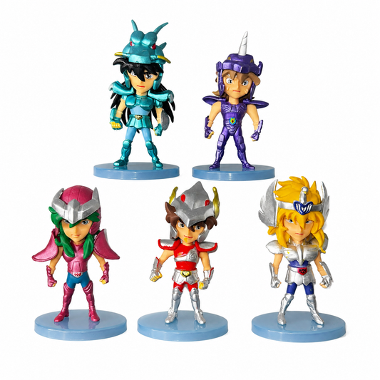 Colección Caballeros del Zodíaco Chibi 6 Piezas 10 cm