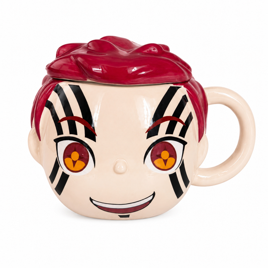 Taza Akaza con Tapa 450 ml | Demon Slayer
