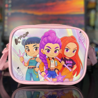 Morral Guerreras KPop Cuero PU con Correa de Hombro