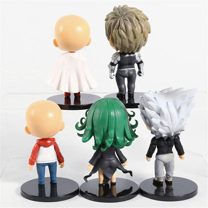 Set de 5 Figuras Anime One Punch Man Estilo Chibi PVC