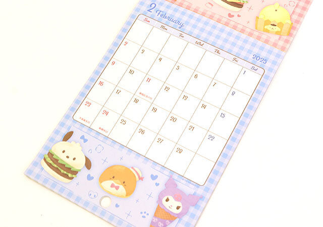 Calendario de Pared Sanrio Characters 2025 