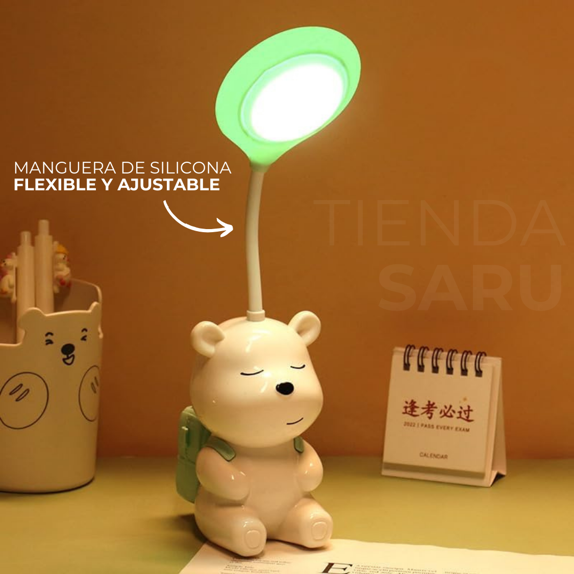 Kawaii Bear Lamp 3 in 1: Light, Sharpener and Pencil Holder