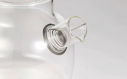 Tetera de Vidrio Borosilicato con Tapa de Bambú1 litro