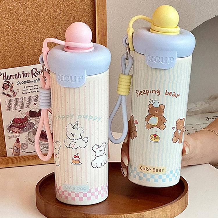 Termo de Acero Inoxidable Kawaii 600 ml