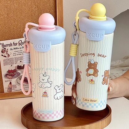 Termo de Acero Inoxidable Kawaii 600 ml