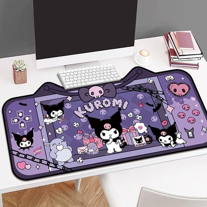 Mouse Pad Alfombrilla De Escritorio Kuromi 79x26 Lila