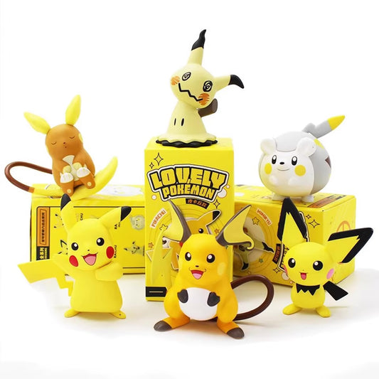 Colección Pikachu 6 Piezas - 8 cm