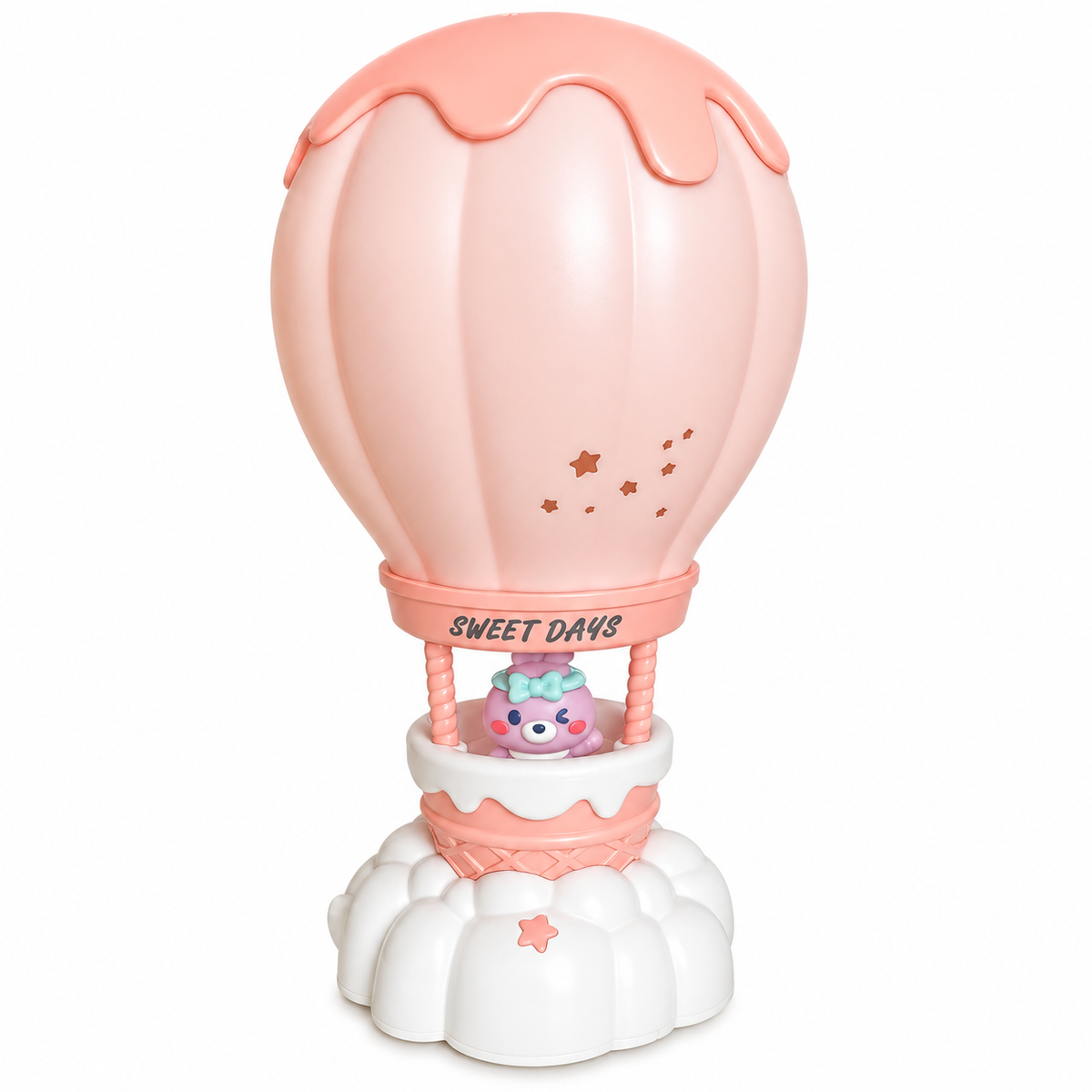 Lámpara Infantil Globo Aerostático - Rosado