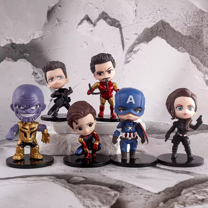 Set de 6 Figuras de Acción Avengers PVC 8 cm