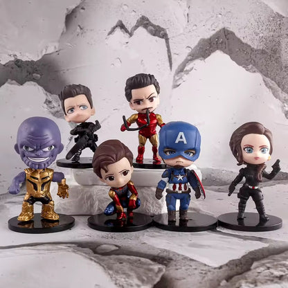 Set de 6 Figuras de Acción Avengers PVC 8 cm