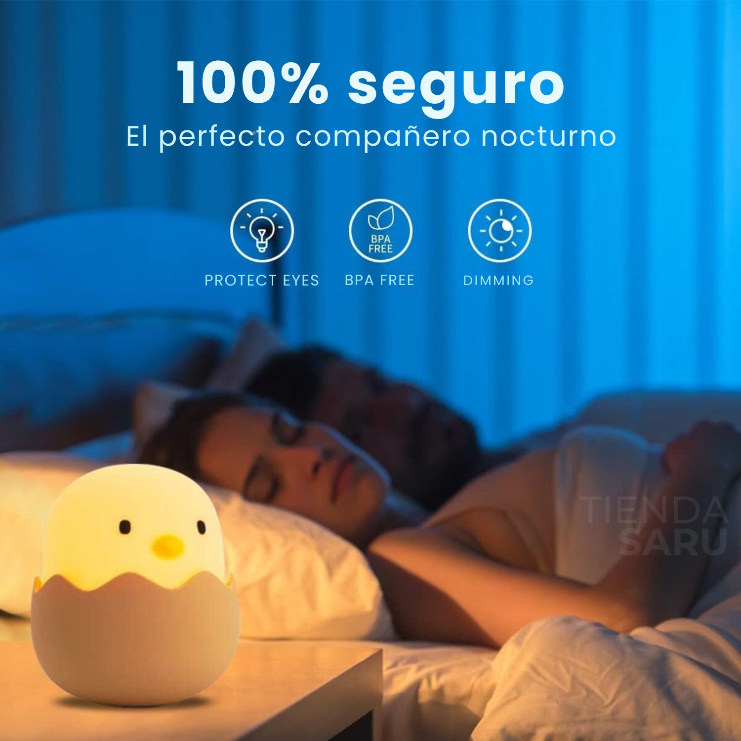 Lámpara Infantil Pollito Luz Nocturna – Inalámbrica