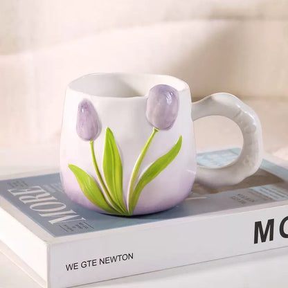 Taza de Cerámica Tulipán 450 ml