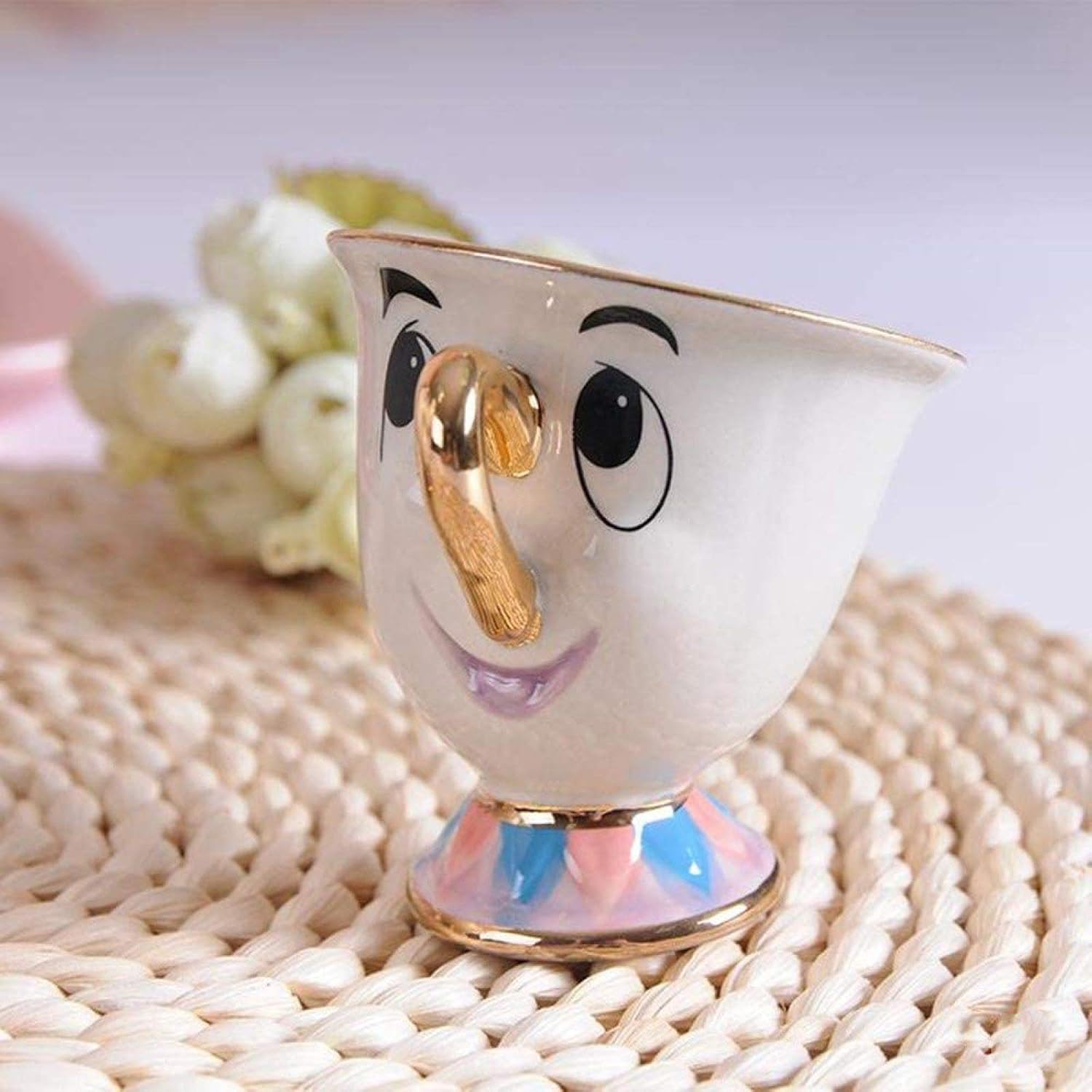 Set de Tetera Mrs. Potts y Taza Chip – La Bella y la Bestia