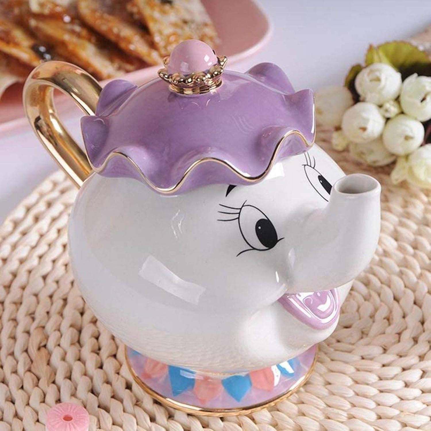 Set de Tetera Mrs. Potts y Taza Chip – La Bella y la Bestia