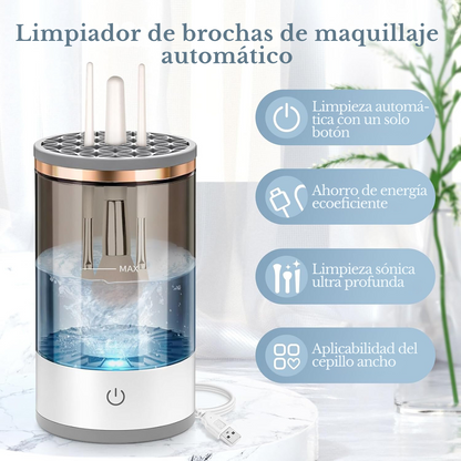 Limpiador Eléctrico de Brochas de Maquillaje Portátil 