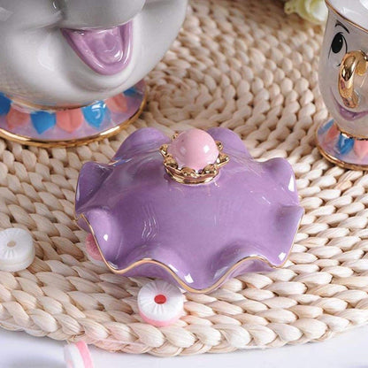 Set de Tetera Mrs. Potts y Taza Chip – La Bella y la Bestia