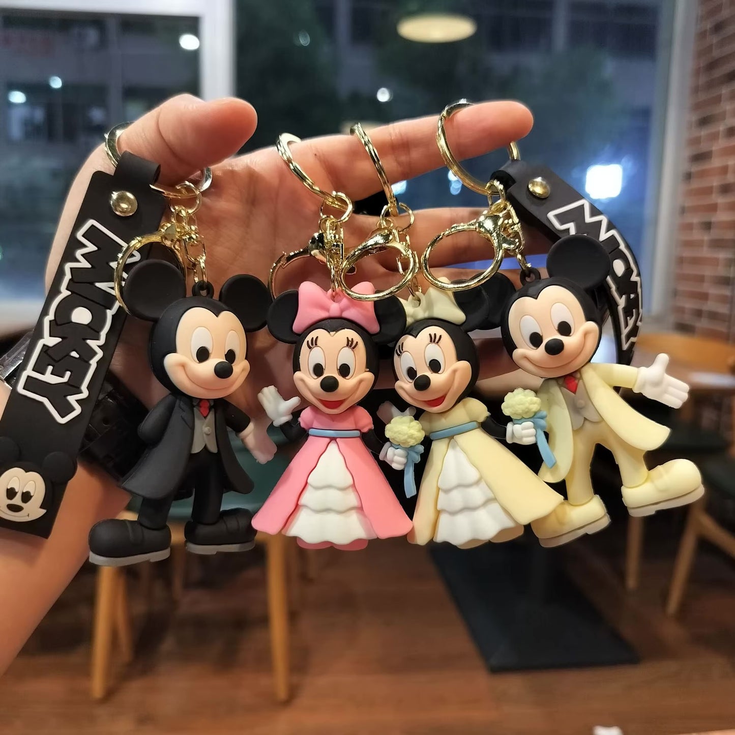 Pack de 2 Llaveros Mickey y Minnie Mouse Novios