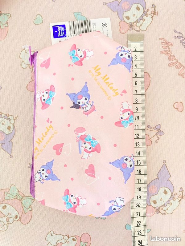 Neceser Pouch My Melody & Kuromi 20cm