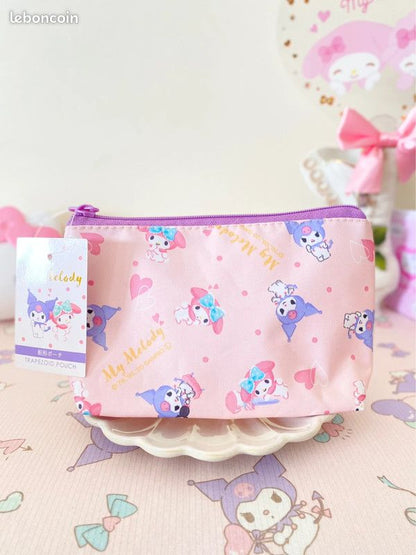 Neceser Pouch My Melody & Kuromi 20cm