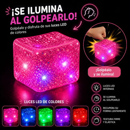 Squishy Cubo con Luces LED