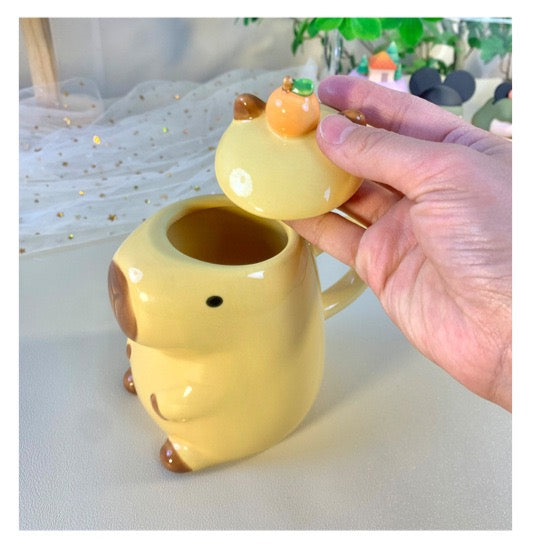 Taza Mug de Cerámica Capibara – 450 ml