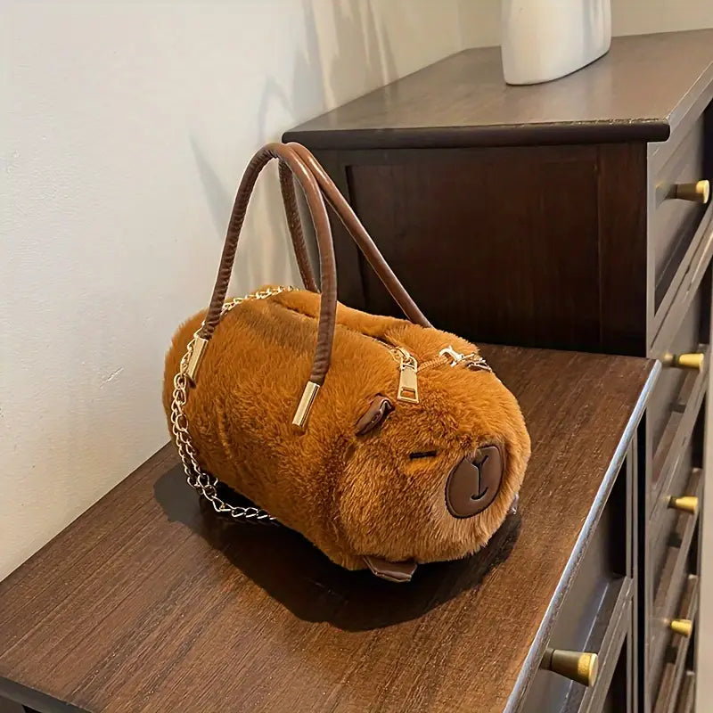 Capybara Wallet with Shoulder Chain
