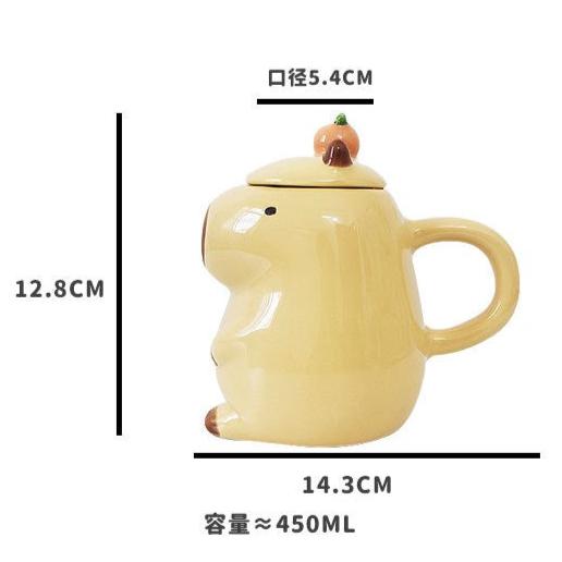 Taza Mug de Cerámica Capibara – 450 ml