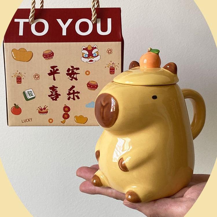 Taza Mug de Cerámica Capibara – 450 ml